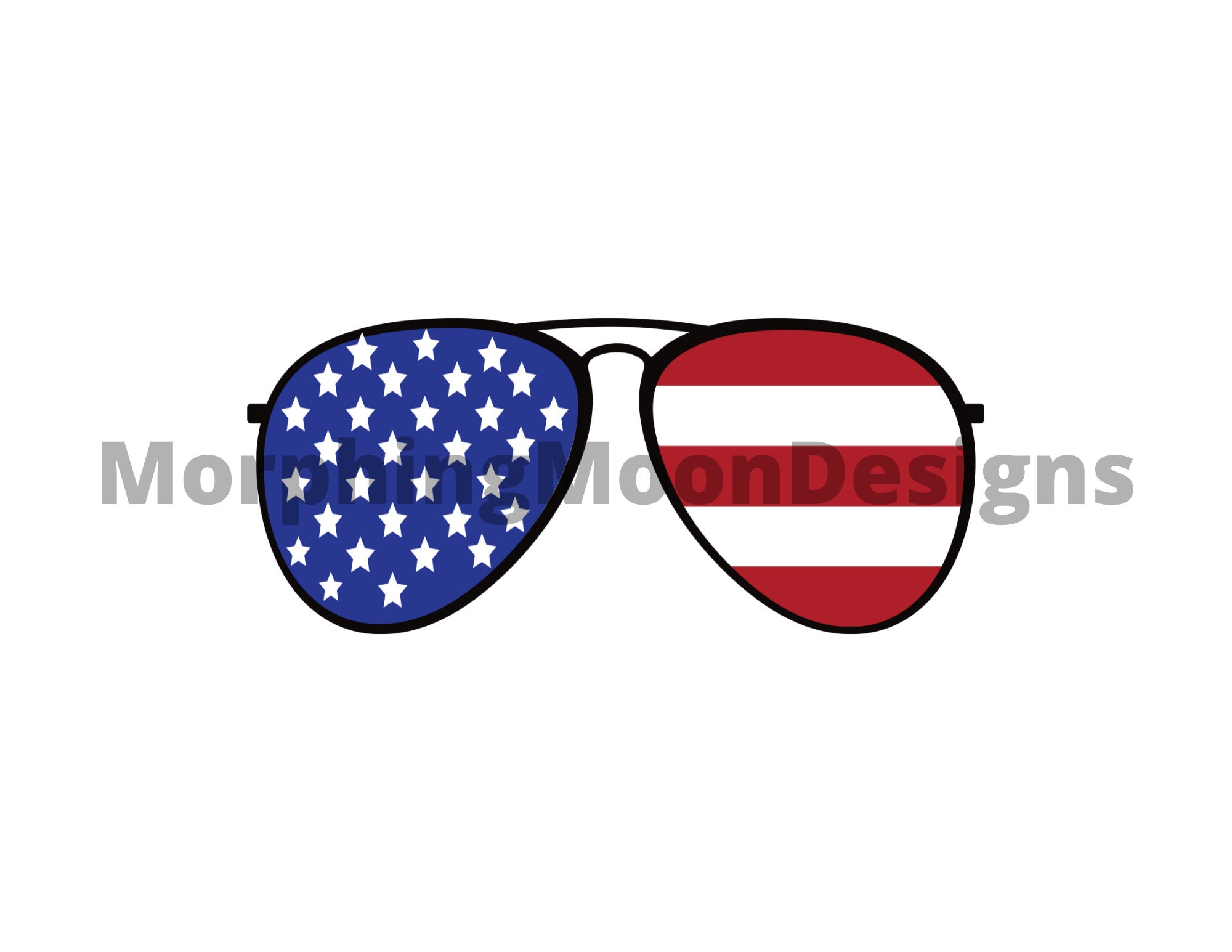 4th Of July Sunglasses Png Svg Pdf File Print Shirt Design Mug Etsy