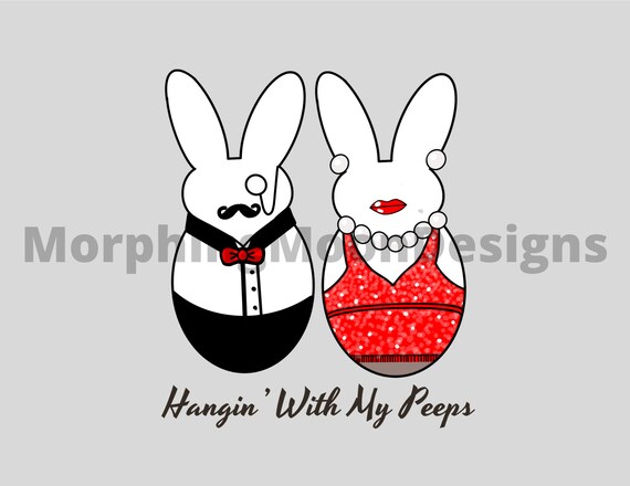 Hangin With My Peeps Marshmallows Lovers Happy Easter T-Shirt Hangin With My Peeps Marshmallows Lovers Happy Easter T-Shirt