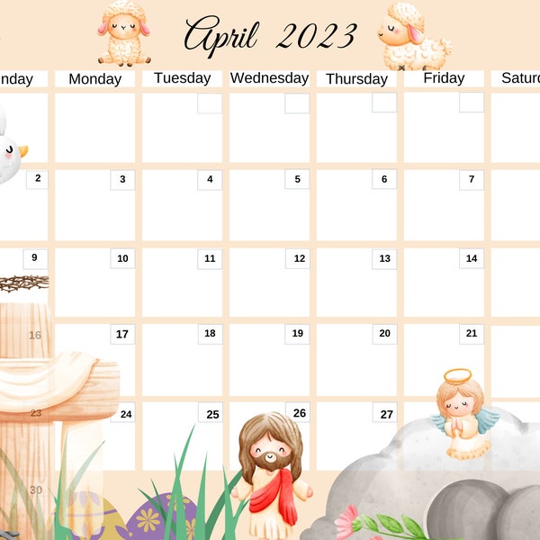2024 Angel Calendar Etsy