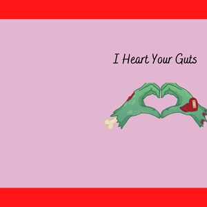 Zombie Hands Card 2022, Lovers Girlfriend Boyfriend Significant Other Friends Valentine&#39;s Day, Printable Card 2022, Instant Download