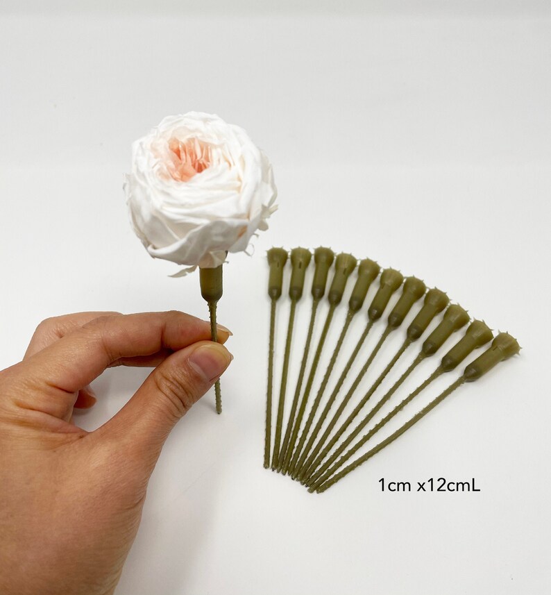 12 Stems About 4.72 Inch Length Rose Stems Plastic Stem for Etsy