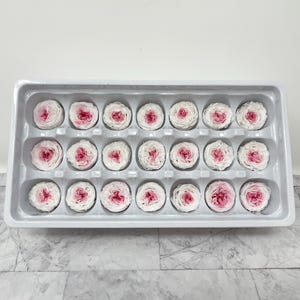 SMALL White Pink Rose Small 21 Preserved Roses Wedding decor Floral arrangements Wedding preserved Roses Tiny DIY Home decor Bridal Shower