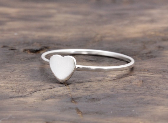 flat heart ring