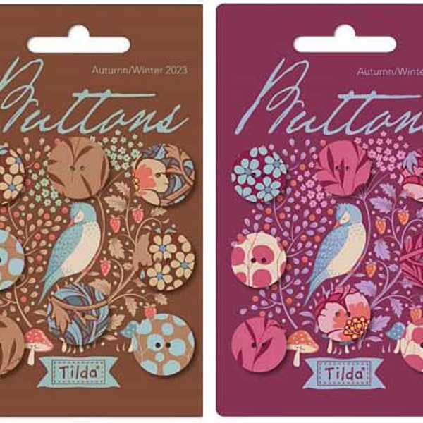 Tilda Hibernation Buttons- Choose Color