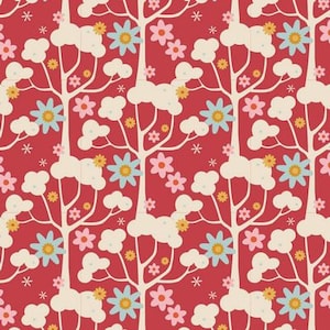 Jubilee Wildgarden Red 100542 By Tilda