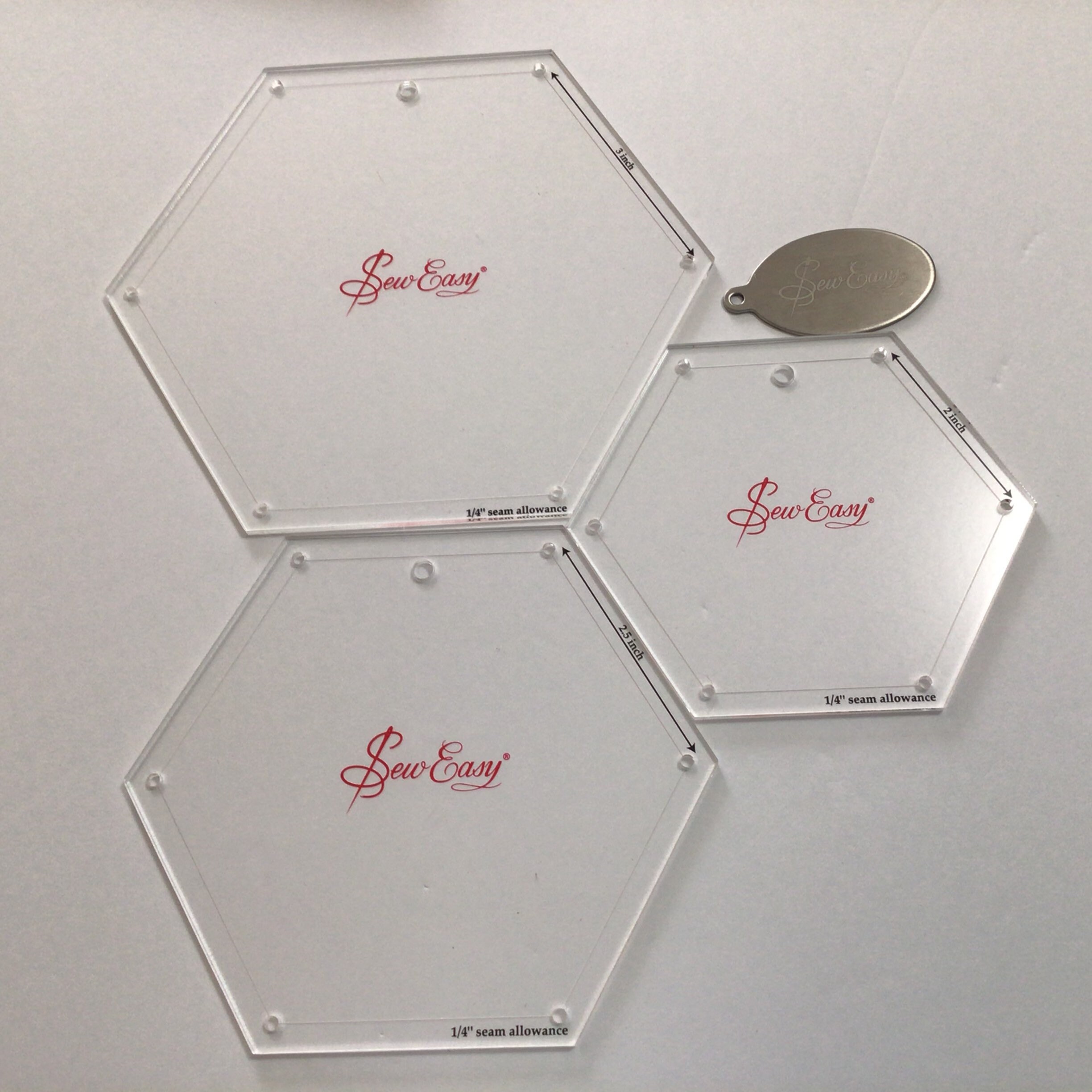 Hexagon Template Set of 8 by Sew Easy Etsy