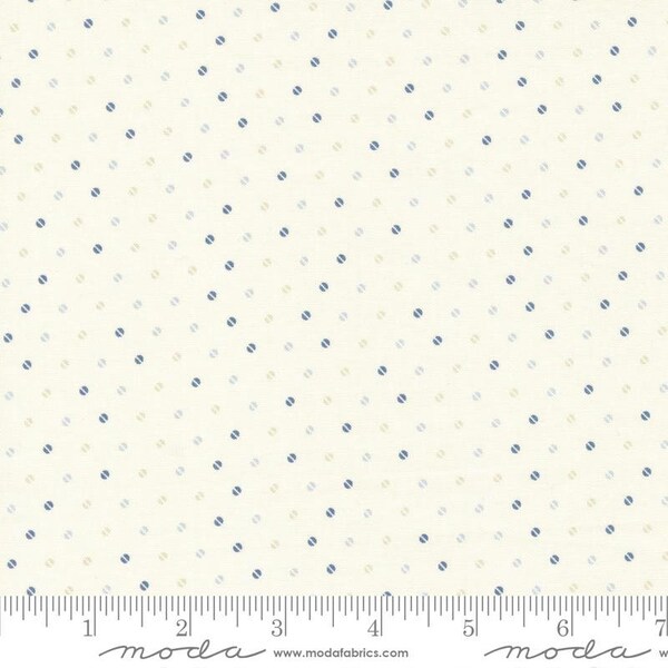 Blueberry Delight Cream 3039 11 by Bunny Hill Designs for Moda