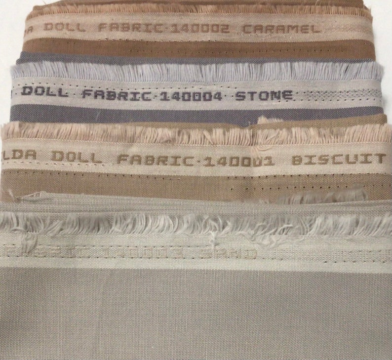 Tilda Doll Fabric Bundle of 4 Half Yard Cuts image 1