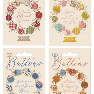 Tilda Creating Memories Buttons-Choose Season