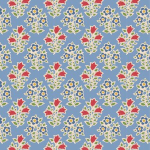 Jubilee Blender Farm Flowers Light Blue 110100 by Tilda
