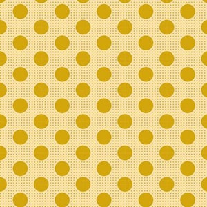 Tilda-Medium Dots FlaxenYellow TIL130029