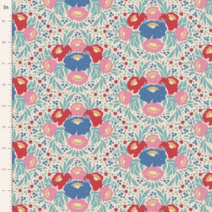 Jubilee Autumn Bouquet Teal 100558 by Tilda