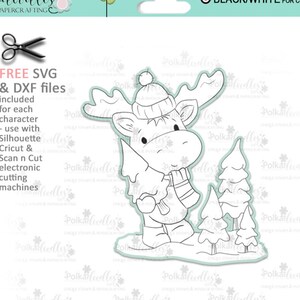 Albero di Natale Elvis Wesley Moose - stampabile artigianato digitale timbro scaricare con file SVG / DXF gratuiti