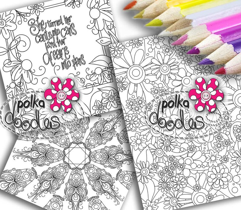 Farbe Therapie Erwachsene Malvorlagen druckbare digitale