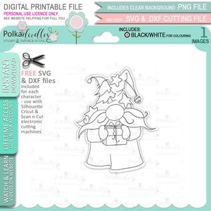 Just For You Wichtel Weihnachten Festlicher Spaß - (Farbe) - Süßer digitaler Stempel druckbare Clipart für Karten, Kartenherstellung, Basteln