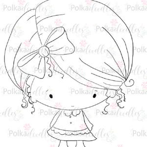 Cuteabelle - Digital Stamp (black/white) - Lil Miss Sugarpops craft digi download