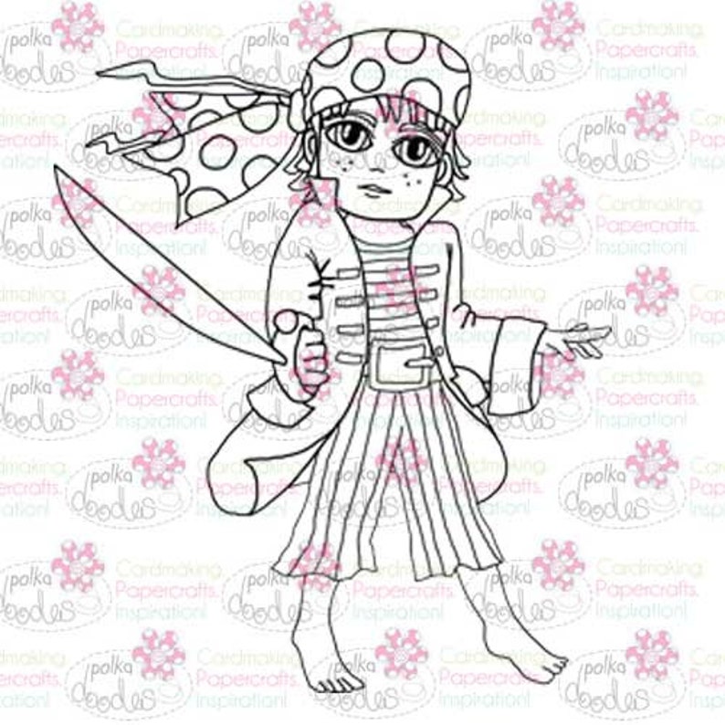 Pirate Jack Digital Stamp Nikky Hall