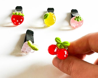 Jelly Fruit Vent Clips, Car Vent Clips, Kawaii Car Decor, Cute Car Accessories, 5pcs Cute Car Decor, Car Air Clip, Fruit Car Clips