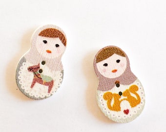 Babushka Needle Minder, needle magnet, needle minders, needle saver