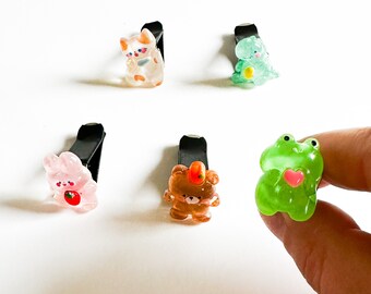 Car Vent Clips, Kawaii Car Decor, Cute Car Accessories, 5pcs Cute Car Decor, Car Air Freshener Clip, Animal Vent Clips, Animal Decor