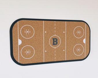 Hockey cork board, personalized hockey sign, message board, personalized message board, bulletin board sport decor