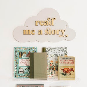 Read Me A Story Cloud Cutout: Nursery Wall Decor