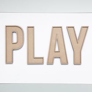 Fillable PLAY Letters, 3 Sizes, Acrylic Fillable Letters, Playroom Decor,  Acrylic Letters -  Sweden