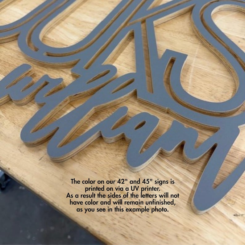 Letrero personalizado para habitación infantil: decoración grande de madera con nombre imagen 9