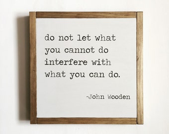 Sport quote, sports decor, John Wooden quote, kids decor, basketball decor, motivational quote