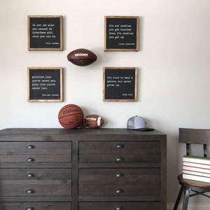 Sports quote set of 4, sports decor, kids decor, motivational quotes image 4