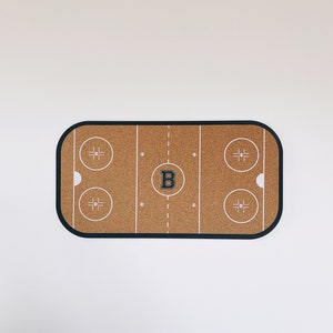 Hockey cork board, personalized hockey sign, message board, personalized message board, bulletin board sport decor image 2