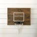 Rustic basketball goal, personalized basketball goal, basketball hoop, wood, brown basketball goal, wood backboard, deep brown 