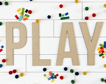 Unfinished MDF Wood Letter: DIY Craft Alphabet