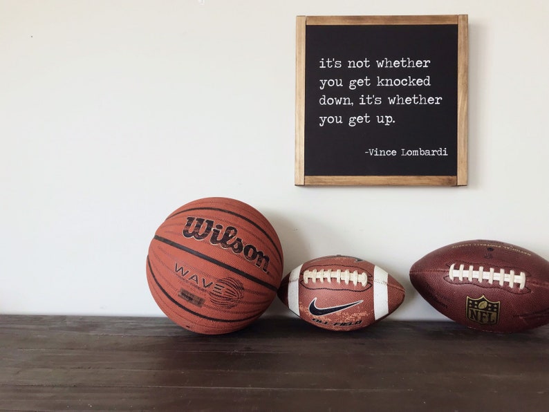 Sports quote set of 4, sports decor, kids decor, motivational quotes image 2