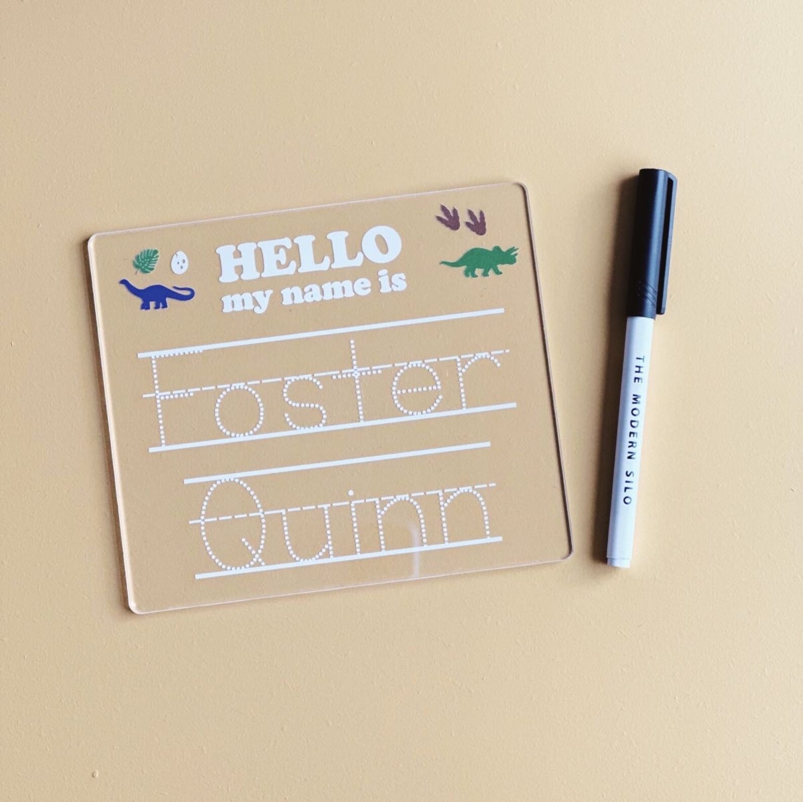 Acrylic Dry Erase Name Tracing Board Penmanship Board Etsy