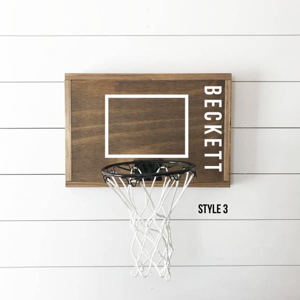 Wood basketball goal, groomsmen gift, rustic basketball hoop, mini basketball hoop, sports team gift, sports decor