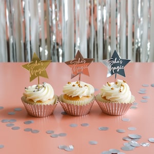 She&#39;s magic star cupcake toppers
