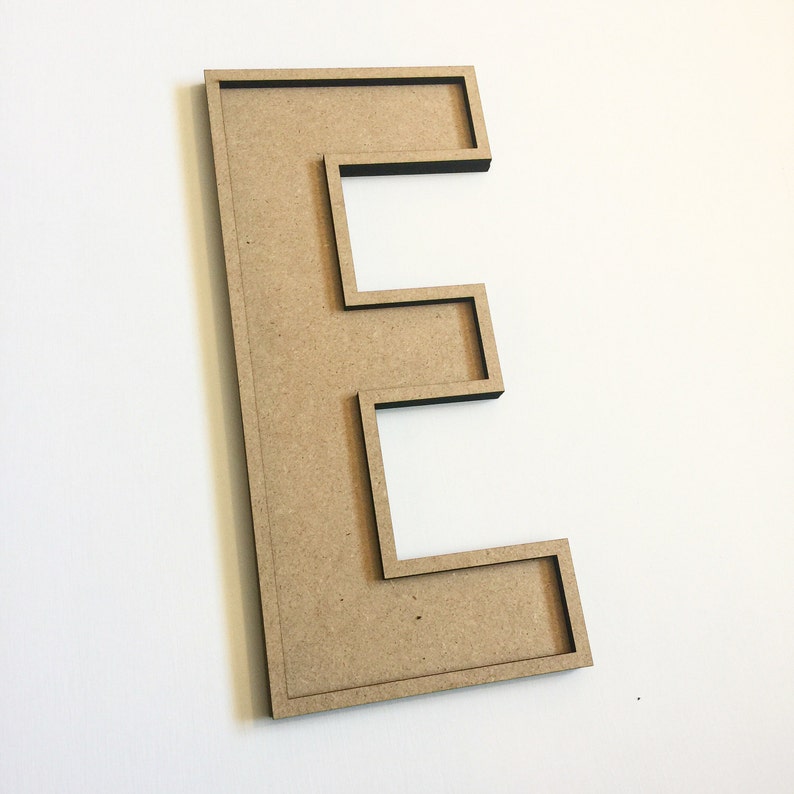 Unfinished wood alphabet letter, MDF letters, fillable letters, diy wood letter, 13 individual letters image 6