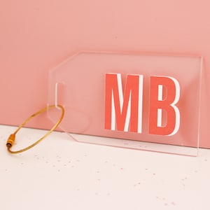 Personalized luggage tag, acrylic luggage tag, stocking name tag, seating chart, bridesmaid gift, bridesmaid proposal, bag charm