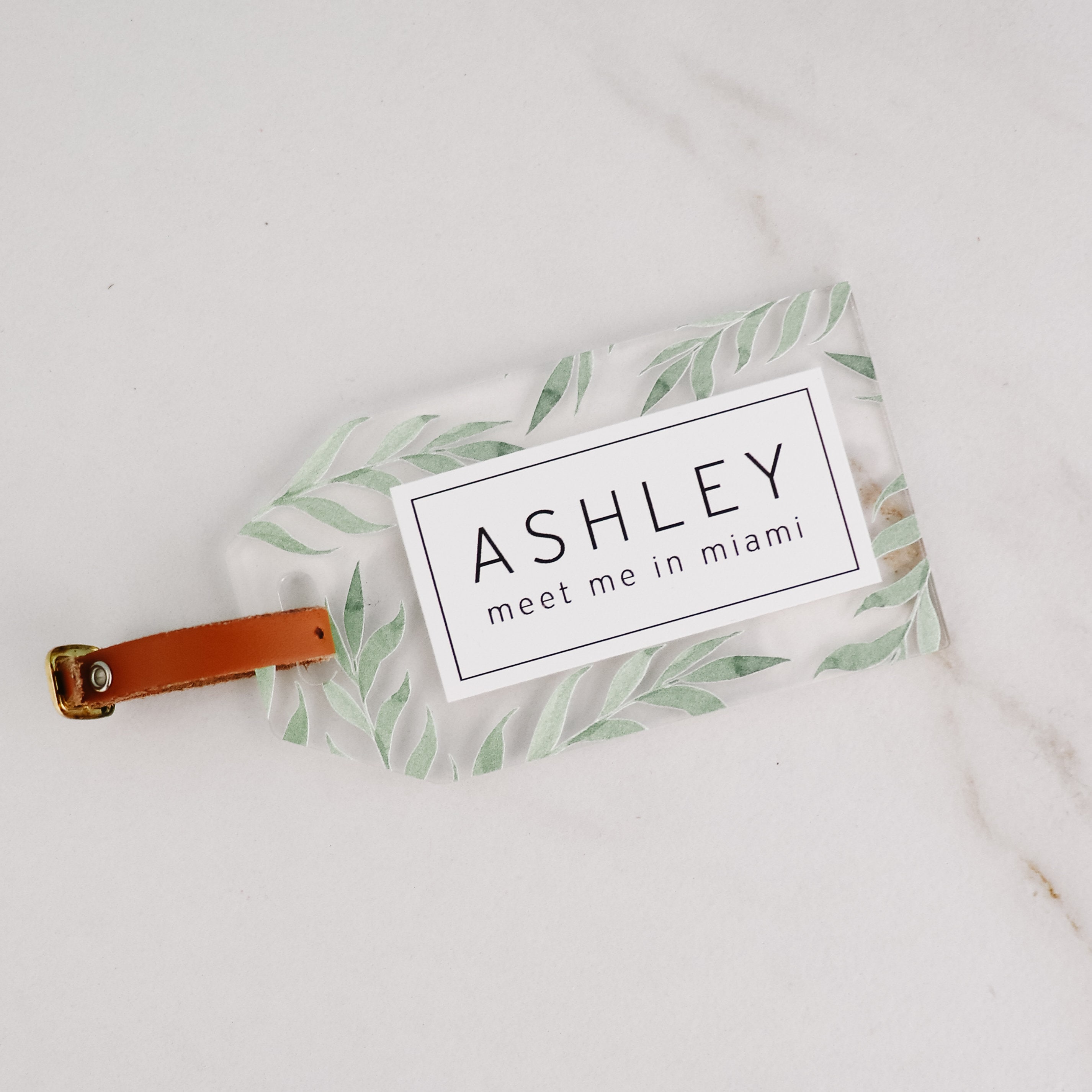 Personalized Luggage Tag Acrylic 