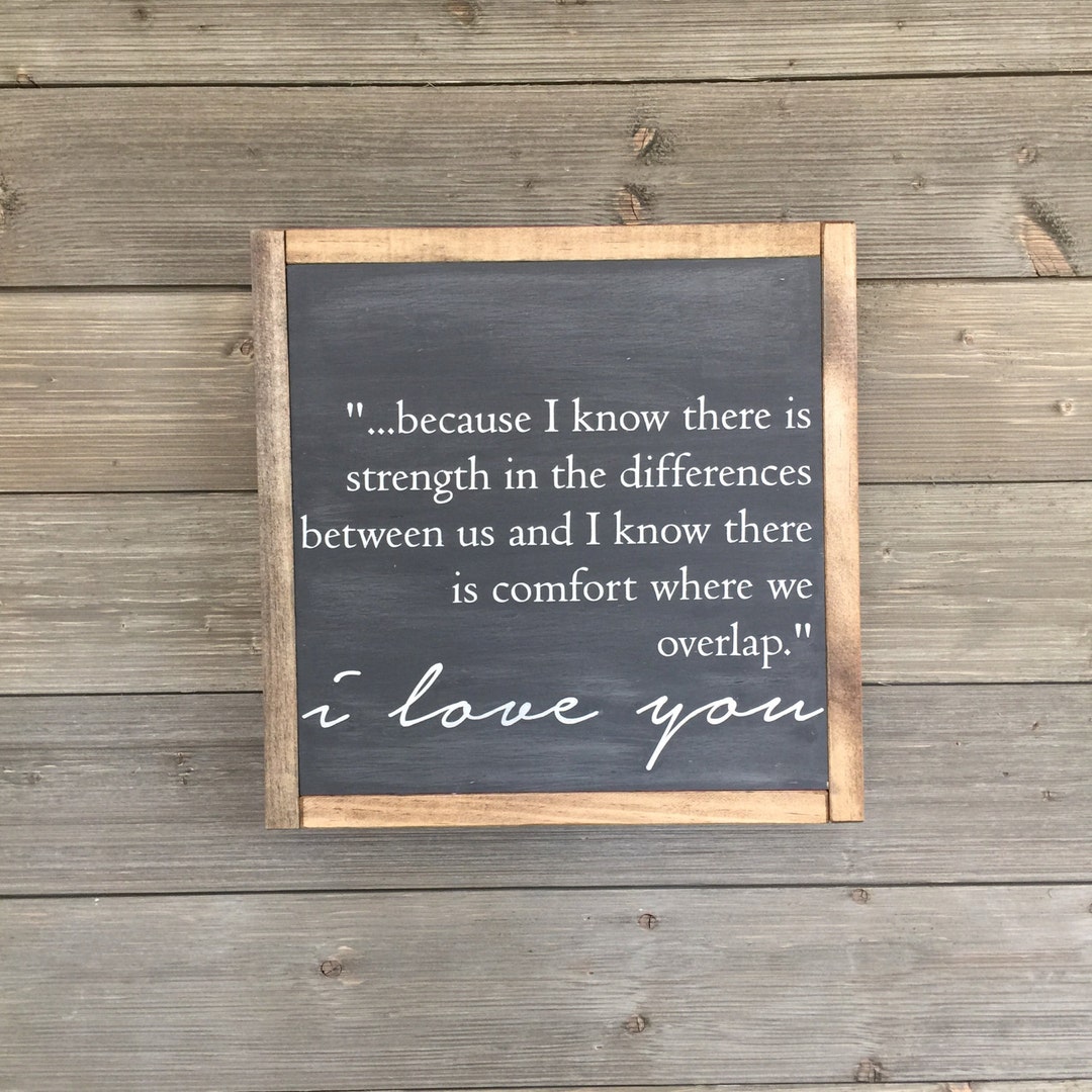 Love Sign, Wood Sign, Modern Farmhouse Decor, I Love You, 14x14 Sign Etsy