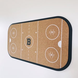 Hockey cork board, personalized hockey sign, message board, personalized message board, bulletin board sport decor image 5