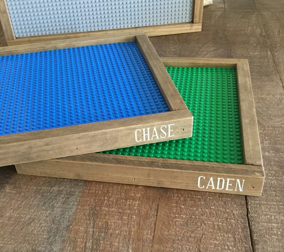 Handcrafted Wooden Personalized Lego Building Tray- Each Made to