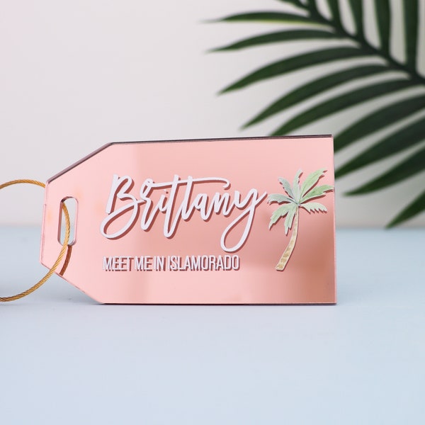 Wedding Seating Chart Luggage Tag Etsy