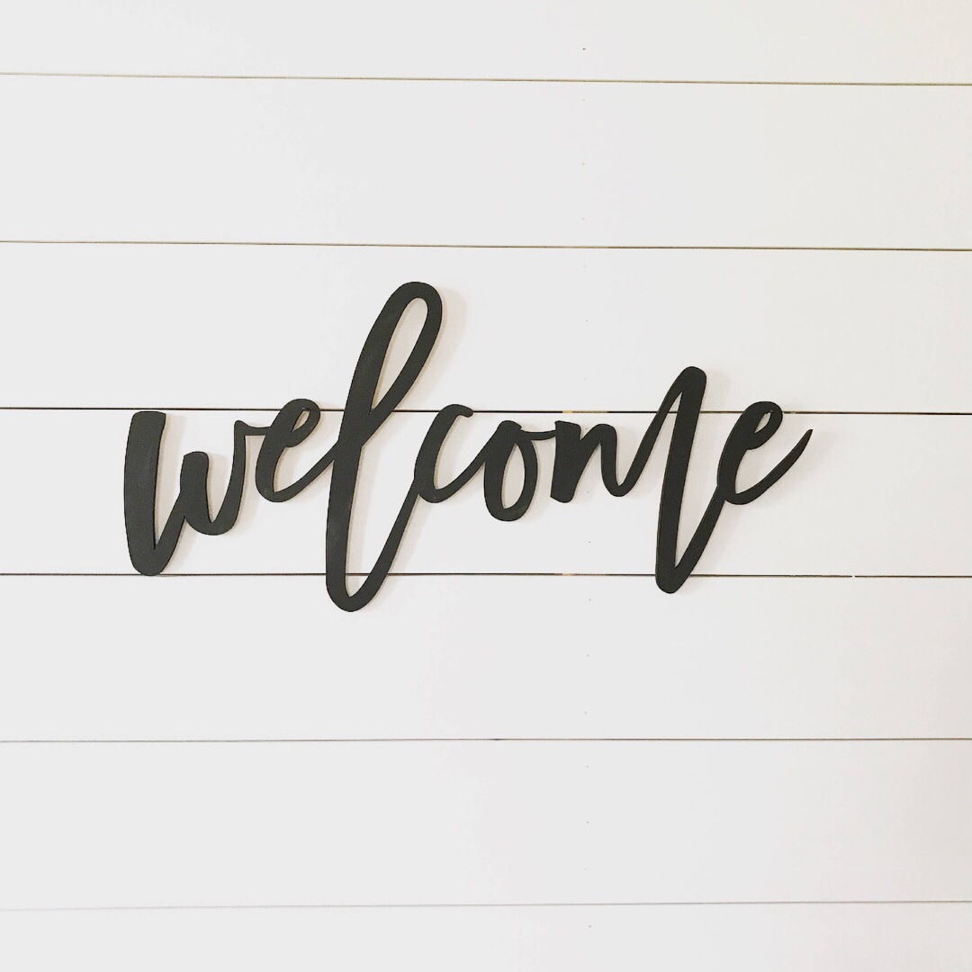 Welcome Sign, Word Cutout, Wood Words, Wood Letter - Etsy
