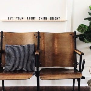 Floating Letter Board Ledge: 36&quot; Dorm Decor with 175 Letters
