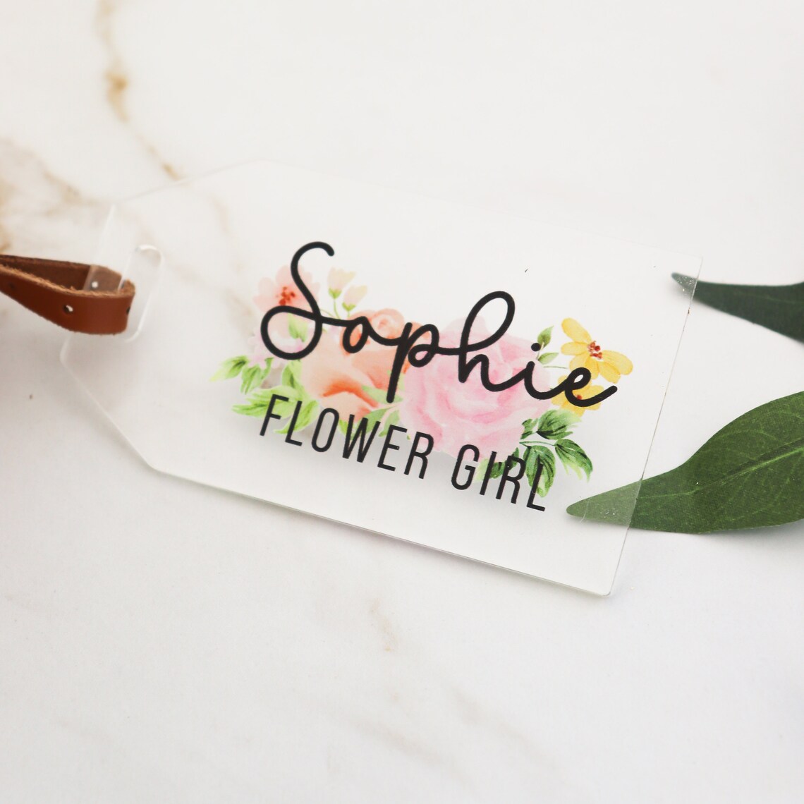 FLOWER CUSTOMISABLE LUGGAGE TAG main image 0