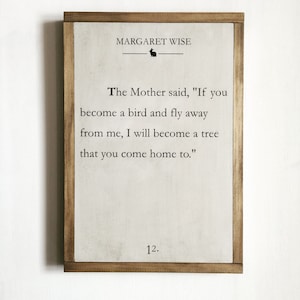 Margaret Wise Quote Sign: Runaway Bunny Nursery Decor