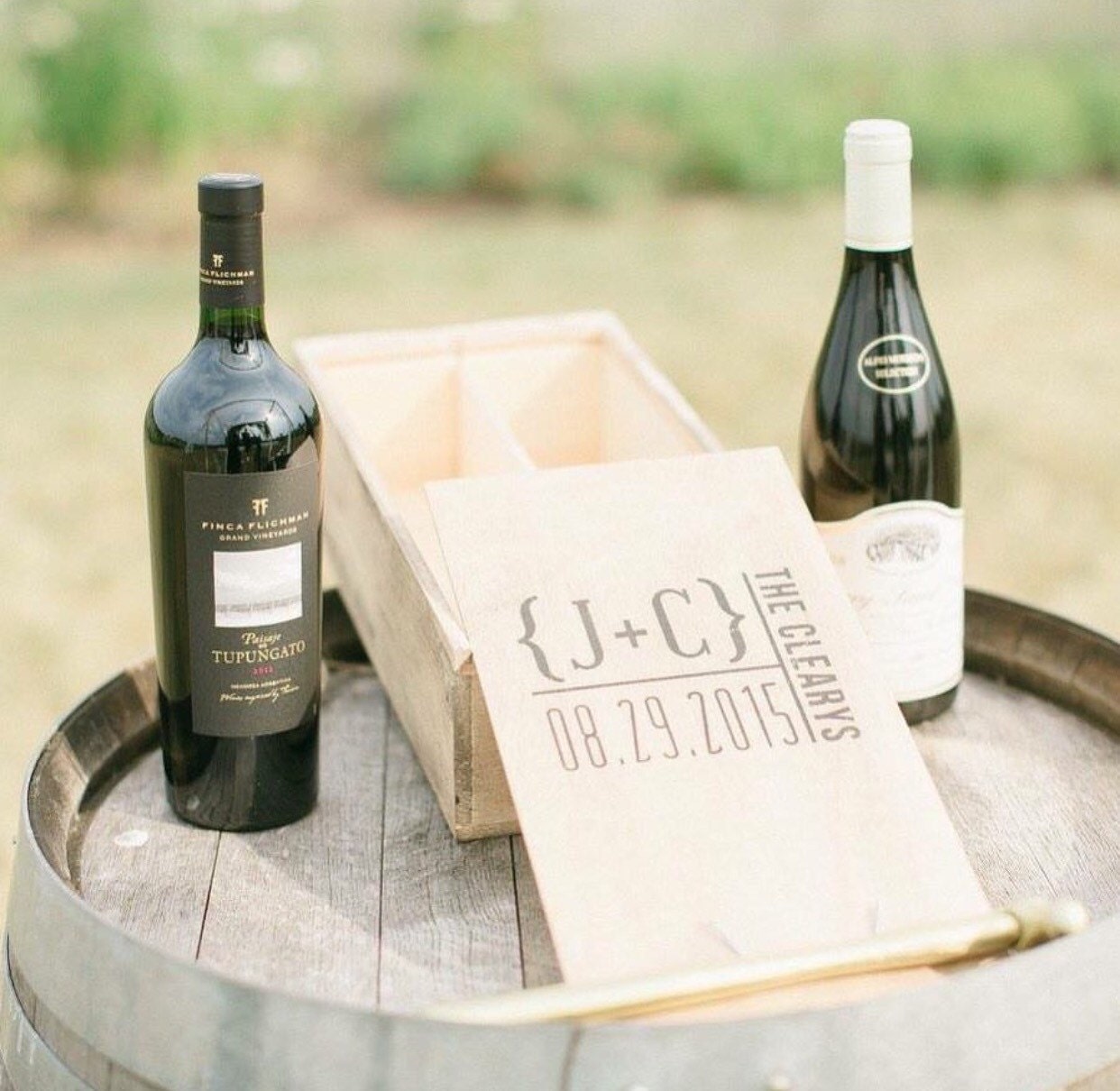 Wedding wine box first fight box wedding wine ceremony box Etsy