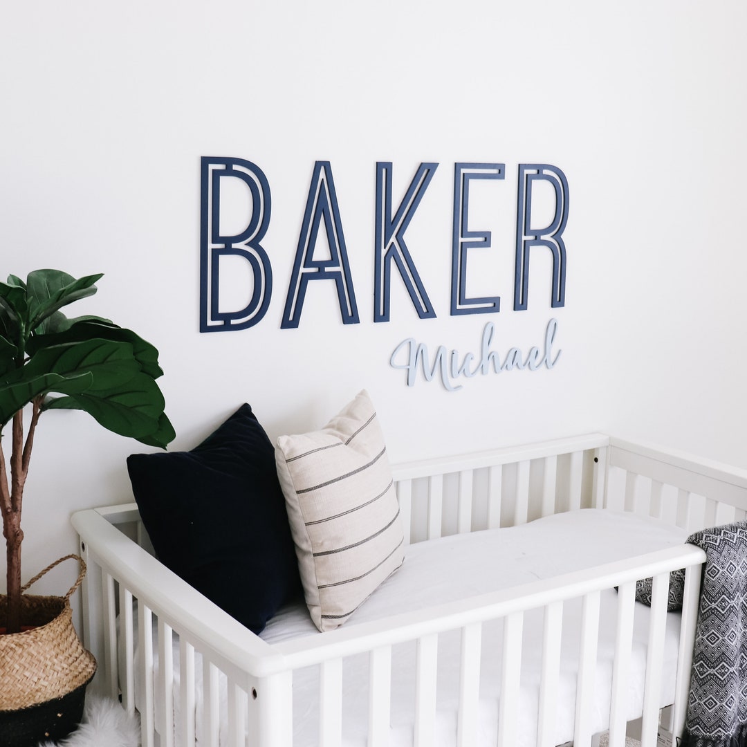 Personalized Wood Name Sign: Nursery Kids Room Decor - Etsy